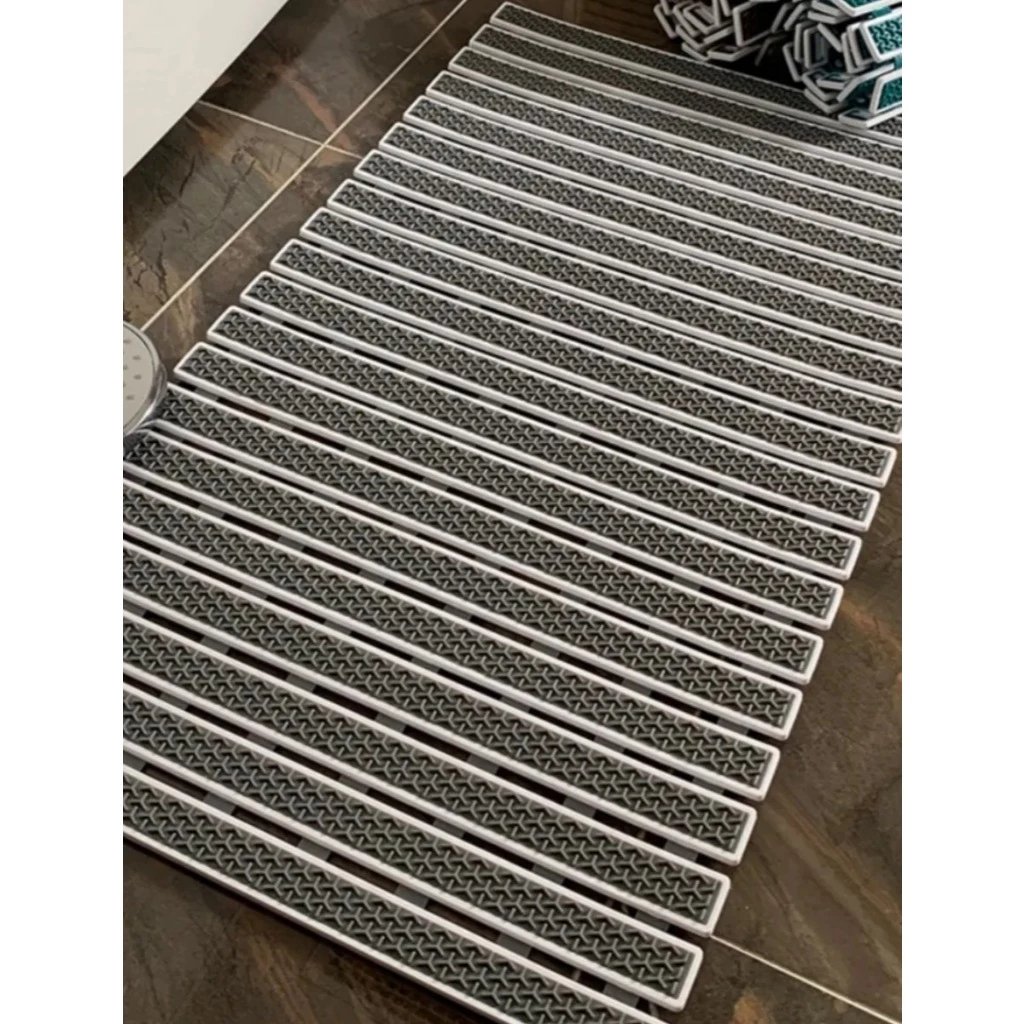 Tapete de banheiro antiderrapante para box com ventosas segurança idoso criança anti queda